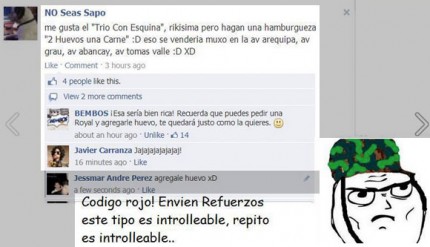 Captura tomada de la fan page #MPQSR