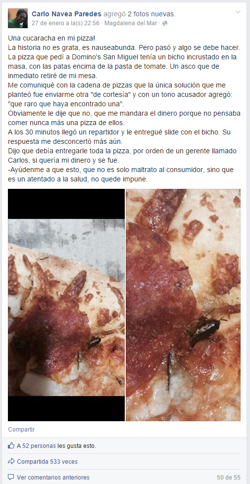 Carlo Navea-Facebook-Dominos Pizza