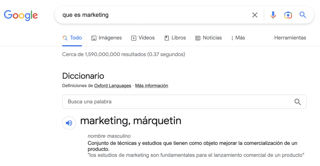 ¿Qué es marketing? En Google