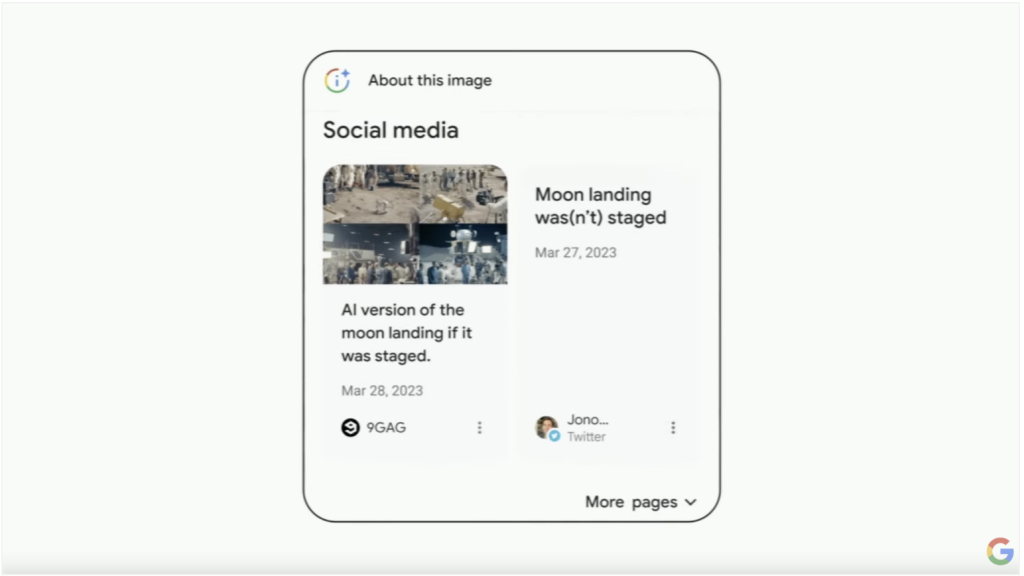 Google I/O: Misinformation Credit: Mashable Screenshot